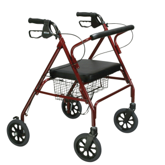 Go-Lite Oversized Rollator with Padded Seat and Loop Locks