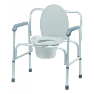 Bariatric 3-in-1 Aluminum Commode