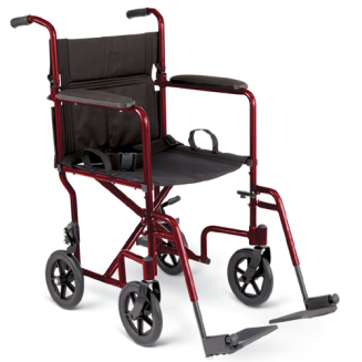 Medline Aluminum Transport Chair 