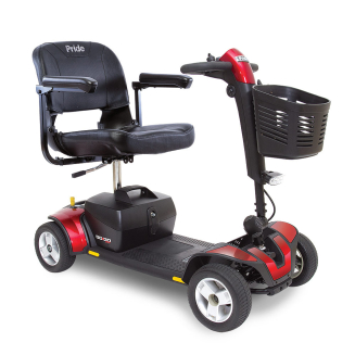 Pride Go Go Sport 4 Wheel Scooter  Red