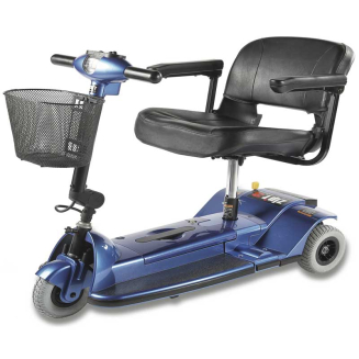 Zipr Xtra 3 Wheel Hybrid Travel Scooter Blue