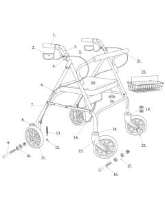 Go-Lite Bariatric Steel Rollator