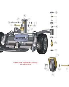 Caster Assembly for Jazzy Elite ES Portable