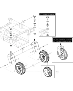 Caster Wheel Assembly for Jazzy/ Quantum 1450