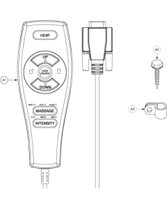 Heat and Massage Controls for LC-358L