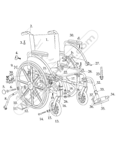 Parts for Drive Viper Wheelchair