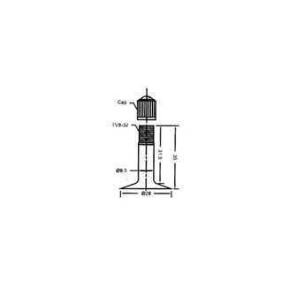 Tube for Pneumatic Tire, 24" ~ Schrader Valve